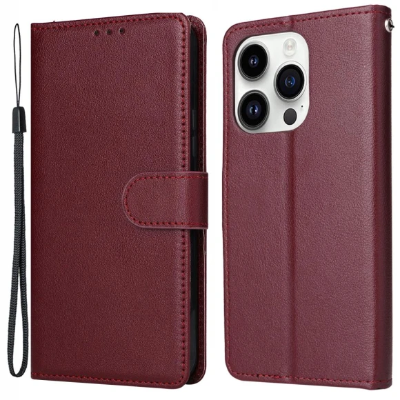 PU Leather+TPU Phone Cover with Wallet Stand — Phone Accessories, Smartwatch 2025
