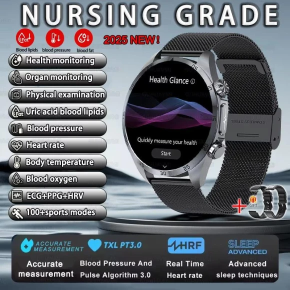 Smart Watch with Pulse Therapy ECG — Smartwatches, ElectronicsHome