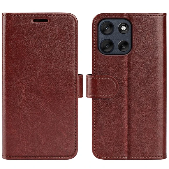 Textured Crazy Horse Stand Leather Phone Case — Flip Cases, Smartwatch 2025