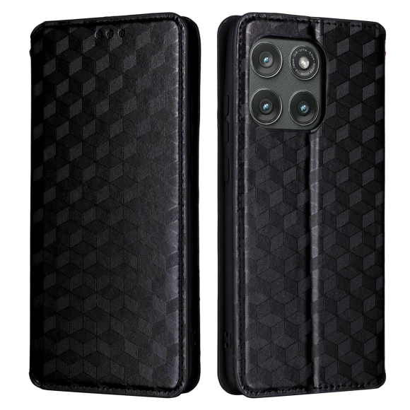 Wallet Rhombus Imprinted Leather Phone Cover — Flip Cases, Smartwatch 2025