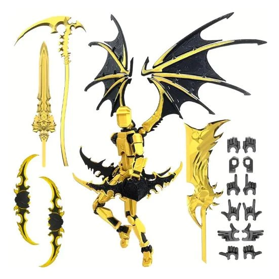 3D Printed Robot Figure with Accessories — Collectible Statues, Party&Festival Supplies