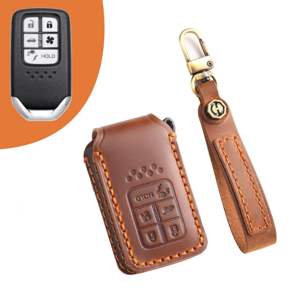 Colorful Smart Car Leather Key Case — Key Holders & Accessories, Auto Parts Decorate