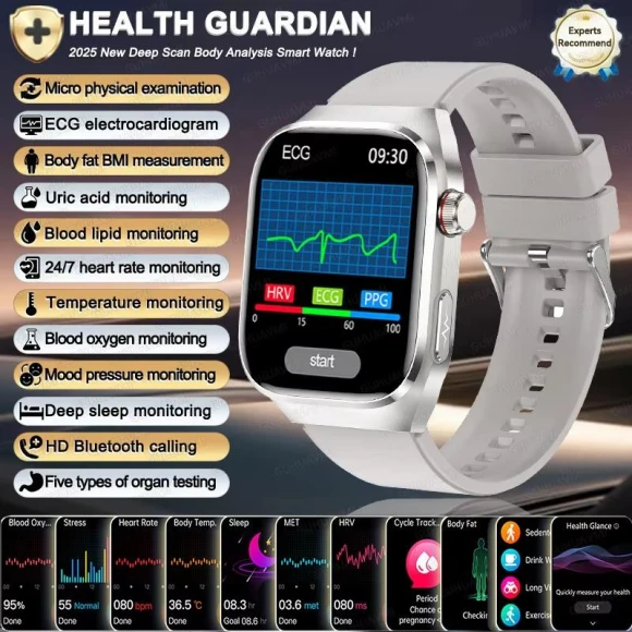 Smart Watch with ECG and PPG Health Monitoring — Smartwatches, SAMS Online