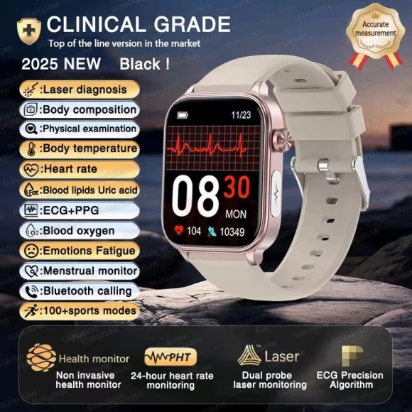 Smart Watch with ECG+PPG and AI Health Diagnostics — Smartwatches, PRISMA