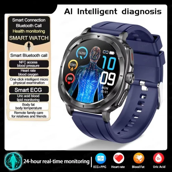 Smartwatch with Blood Fat and Blood Pressure Monitoring — Smartwatches, Carrefour