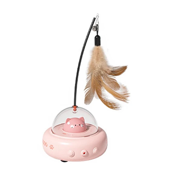 Electric Interactive Cat Toy with Feathers — Cat Playthings, grocercollect