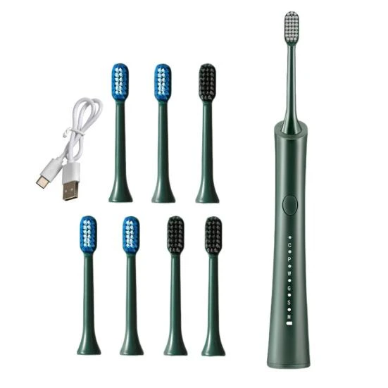 Electric Toothbrush with 5 Brush Heads — Electric Toothbrush Heads, Refreshing Home