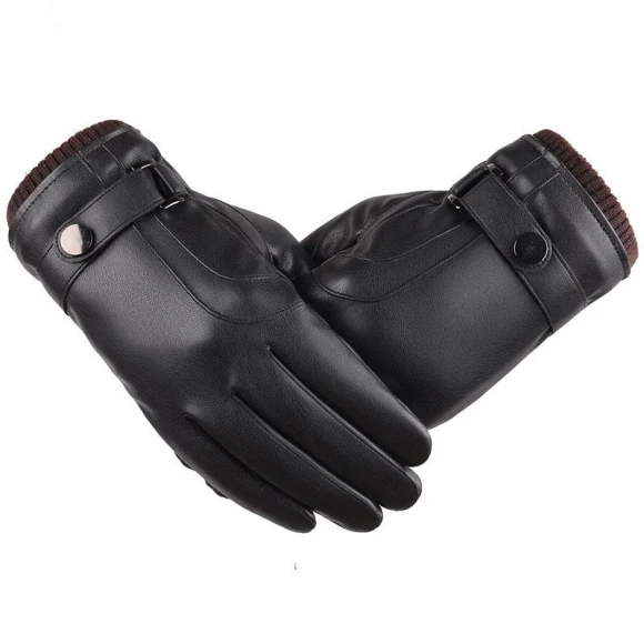 Men's Leather Touchscreen Gloves — Gloves & Mittens, Female s