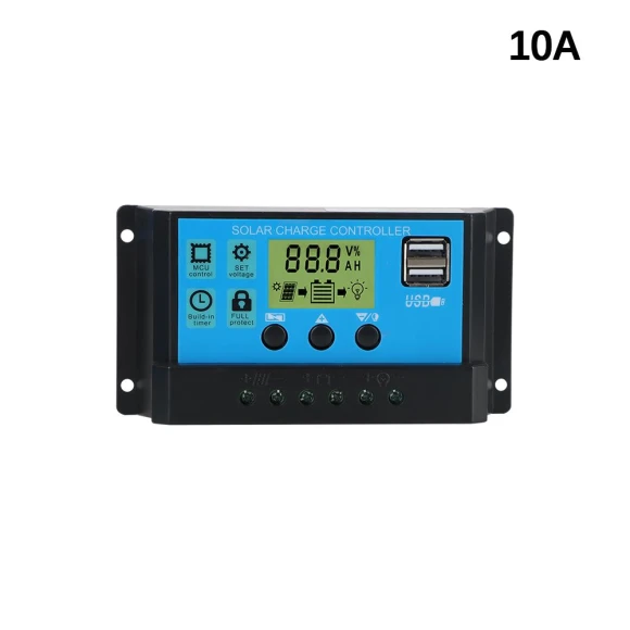 Solar Panel LCD Display Battery Regulator — Chargers, AINYSZIN Automotive Parts