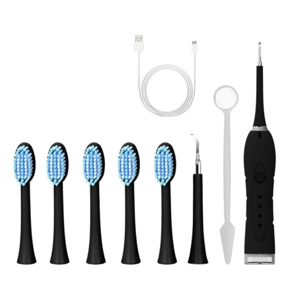 Waterproof Electric Toothbrush with 5 Brush Heads — Chargers, VITA Dogdog Smartwear