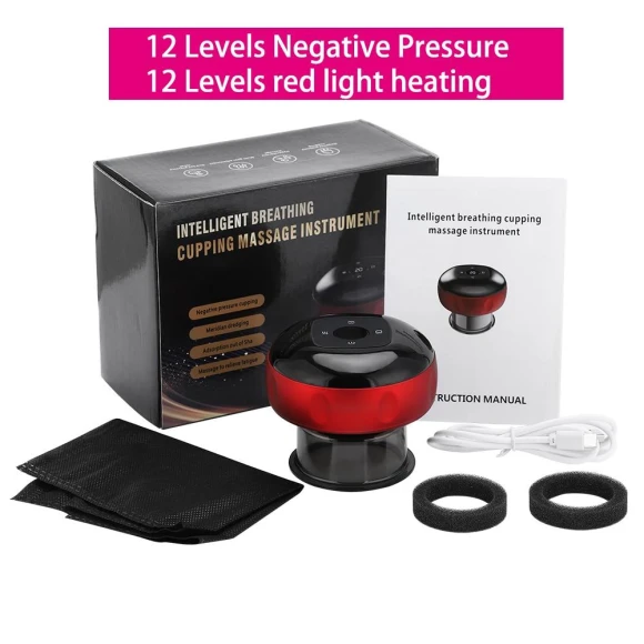 Wireless Vacuum Cupping Gua Sha Massage Device — Massage Equipment, Refreshing Home