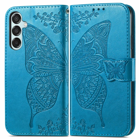 Butterfly Pattern PU Leather Hand Strap Wallet Purse Phone Cover — Phone Accessories, Smartwatch 2025