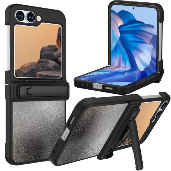 Flip Stand Case with Litchi Texture — Screen Protectors, Smartwatch 2025