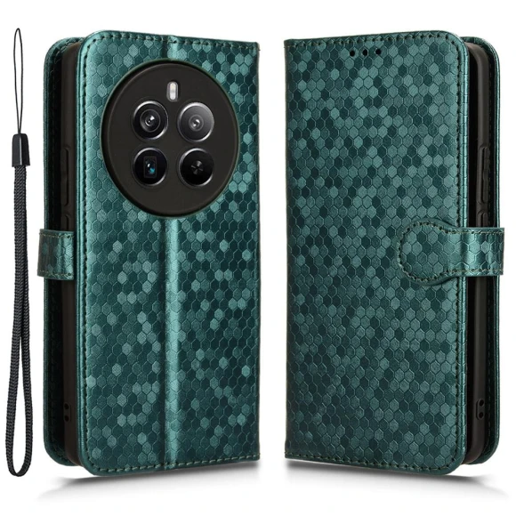 Dots Imprinted PU Leather Mobile Phone Cover with Viewing Stand — Phone Accessories, Smartwatch 2025