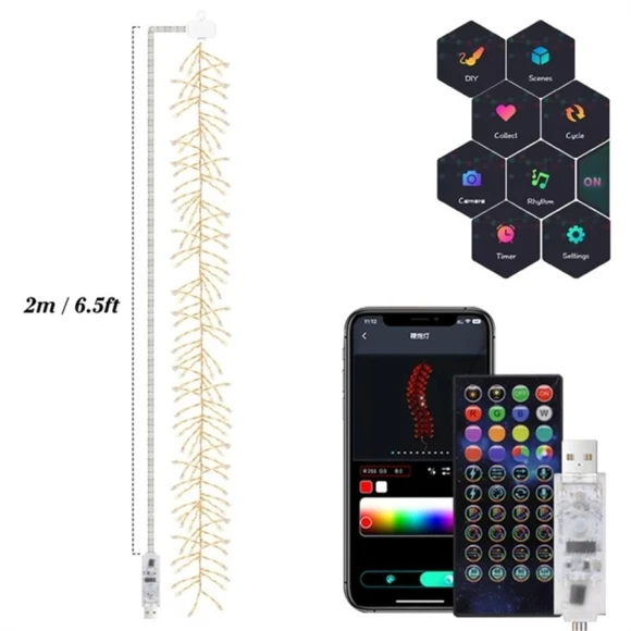2 in 1 Smart App Firecracker String Light — Vapor Canisters, Sole Street