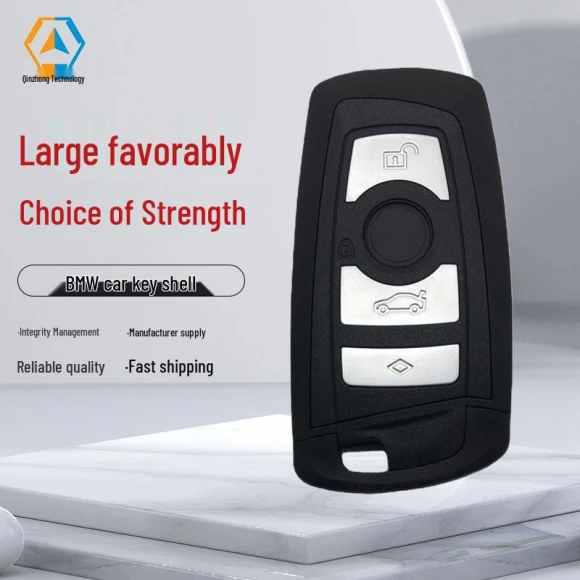 4-Button Smart Key Shell - Black — Keyless Entry, GearUp AutoMoto