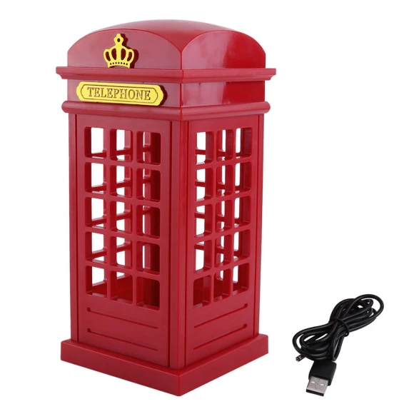 Creative Retro Classic Telephone Booth Night Light — Bases, Sole Street