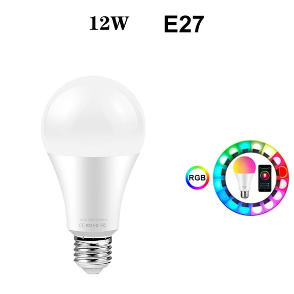 Multicolor Smart Light Bulb — Bases, Direct supply Europe