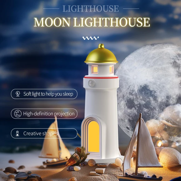 Projection Lighthouse Night Light — Home Theater Projectors, KITCHEN-MALL