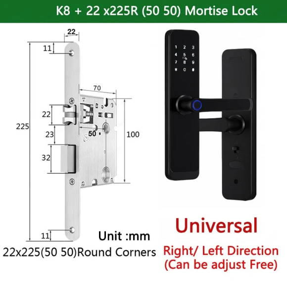 Smart Lock K8 — Rack Locks, RAYKUBE