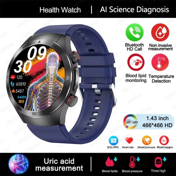 Smartwatch with Laser Therapy, ECG, and Health Monitoring — Smartwatches, ElectronicsHome