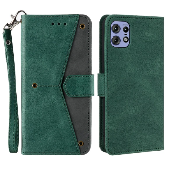 Splicing Stitching Leather Flip Protective Cover — Flip Cases, Smartwatch 2025