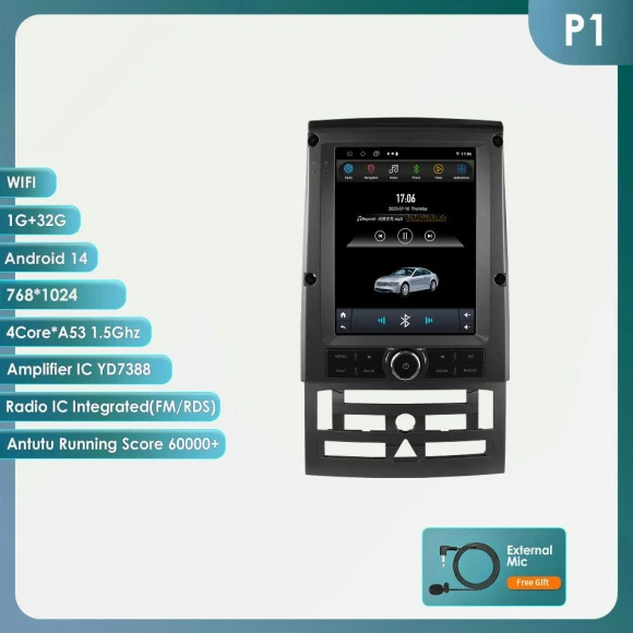 Wireless CarPlay Android Auto Head Unit — In-Dash, Hizpo