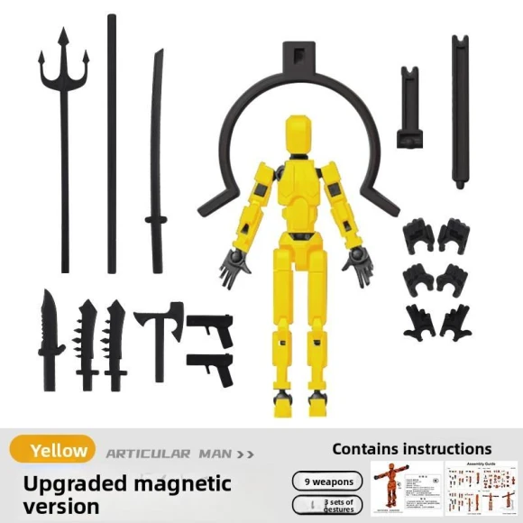 Inertia Control Robot Creative Action Figure Set with Magnetic Joints — Protection Plans & Support, TheDailyPress