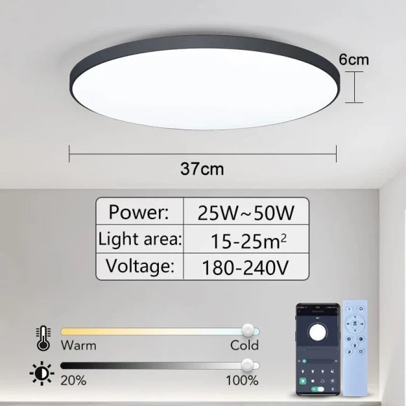 Smart LED Ceiling Light — Lighting Solutions, BXHOOM