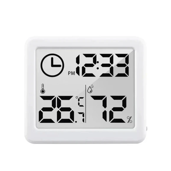 Thin Simple Smart Home Electronic Digital Temperature and Humidity Meter Indoor Hygrometer Household Thermometer — Foam, Mode Closet