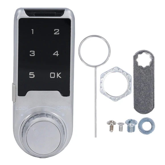 Electronic Cabinet Lock with Digital Touch Keypad — Foam, OutsideWorld