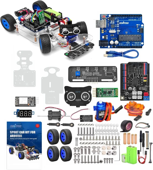Robot Car Kit with Arduino UNO — Robotic Enhancements, OSOYOO
