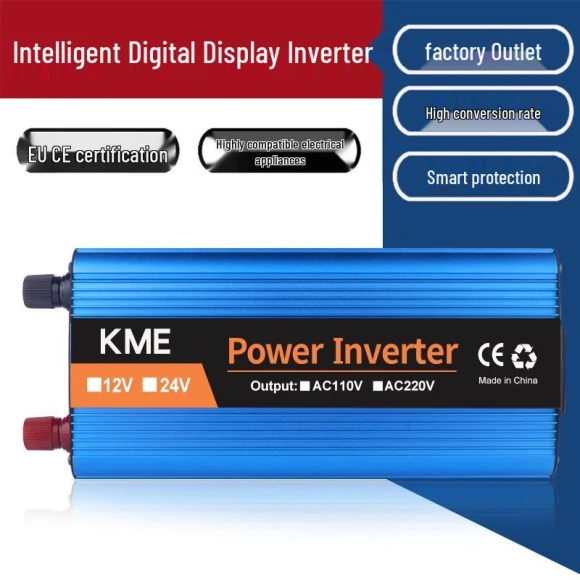 Smart Automotive Solar Inverter with Digital Display — Power Inverters, Premium Price