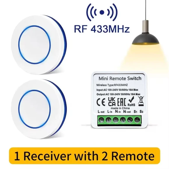 Smart Mini Light Switch — Ceiling Fan Wall Controls, COOKING-MALL