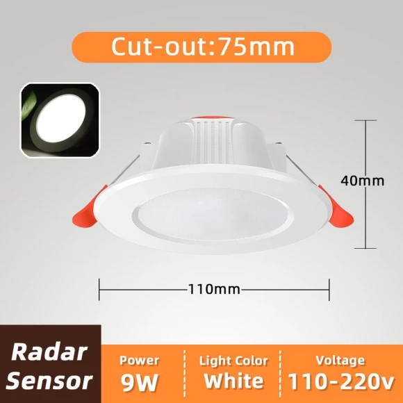 Smart Recessed LED Downlight with Motion Sensor — Lighting Solutions, Crown Global
