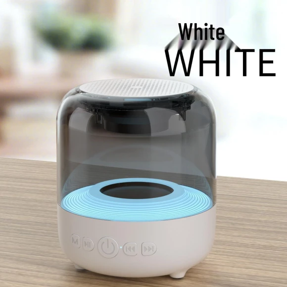 Smart Speaker with Bluetooth and AI, Stereo Sound, Colorful LED Lighting — Protection Plans & Support, ElectroCN