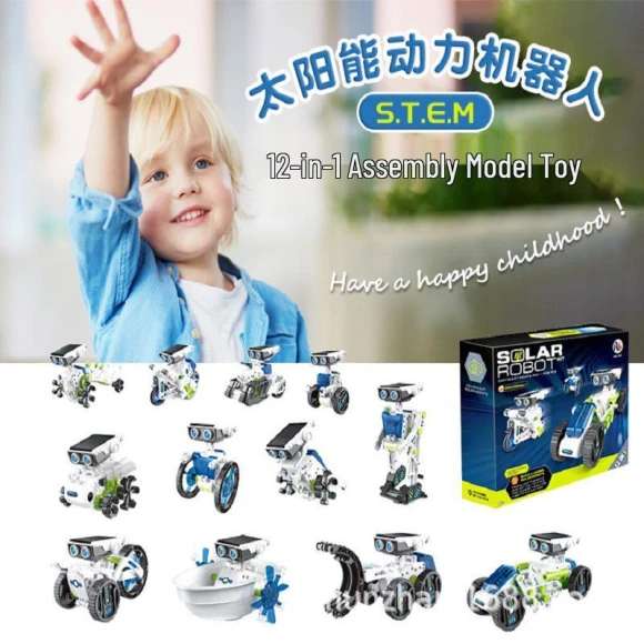 Solar Robot Building Kit 12-in-1 — Solar Power, CreativeCorner