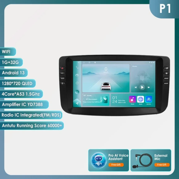 Car Stereo with CarPlay and Android Auto — In-Dash, Hizpo