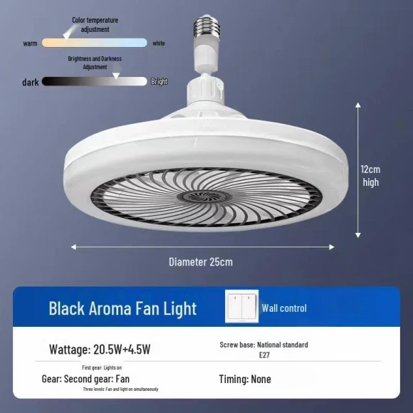 Smart Dimmable Ceiling Fan Light with Remote Control — Ceiling Fan Lighting Solutions, Juncheng