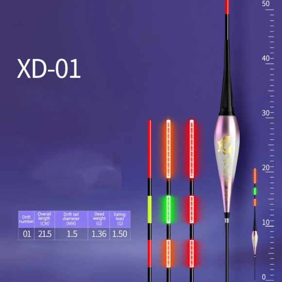 Smart LED Fishing Float with Two Lamps — Bite Indicators, W24-255