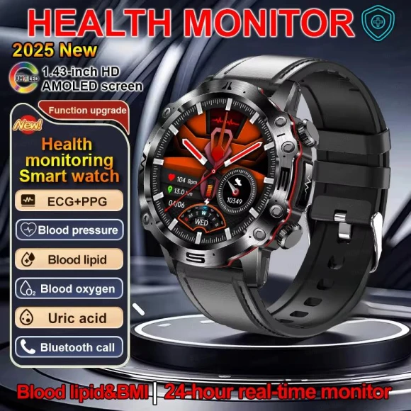 Smart Watch for Men with Health Monitoring and Fitness Tracking — Smartwatches, ElectronicsHome