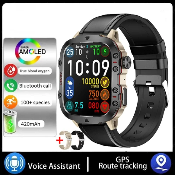 Smart Watch with Voice Assistant and Fitness Tracking — Smartwatches, Zodvboz