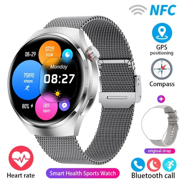 Smartwatch with AMOLED Display and Health Monitoring — Smartwatches, Zodvboz