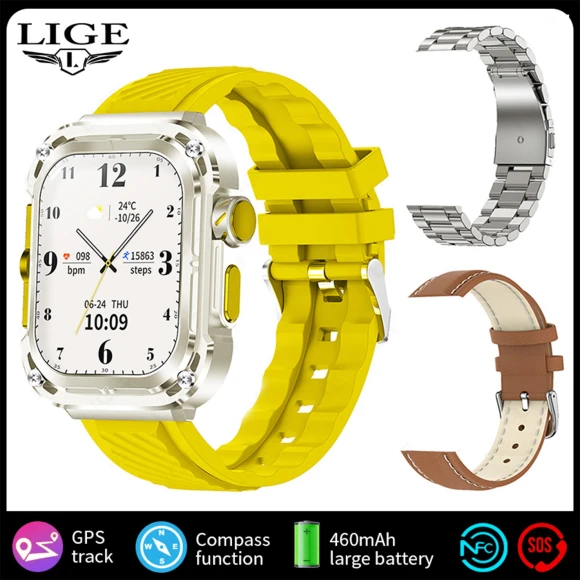 Smartwatch with GPS Tracker and Wireless Charging — Smartwatches, LIGE