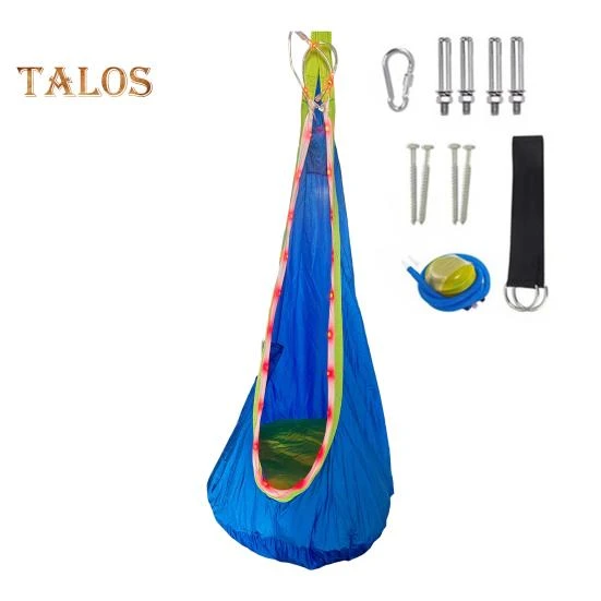 Therapeutic Swing Set with LED Strip — Outdoor Play, Beautybay