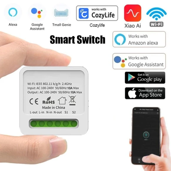 WiFi Mini Smart Switch — Smart Home Modules, Tuya