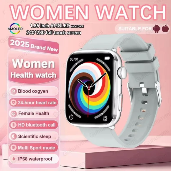 Women's Smart Watch with AI Health Monitoring — Smartwatches, QLY Online