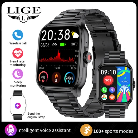 Bluetooth Call Smart Watch — Smartwatches, LIGE
