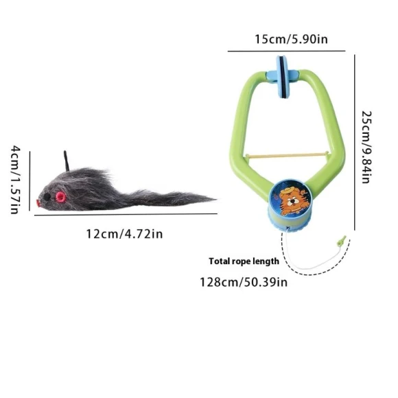 Electric Smart Hanging Door Toy — Cat Playthings, Tennies