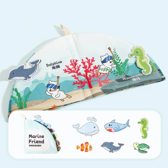 3D Touch Interactive Fabric Book — Infant & Early Childhood Playthings, Picture Hung